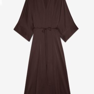 Viscose satin kimono dress