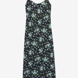 Midi dress with open back