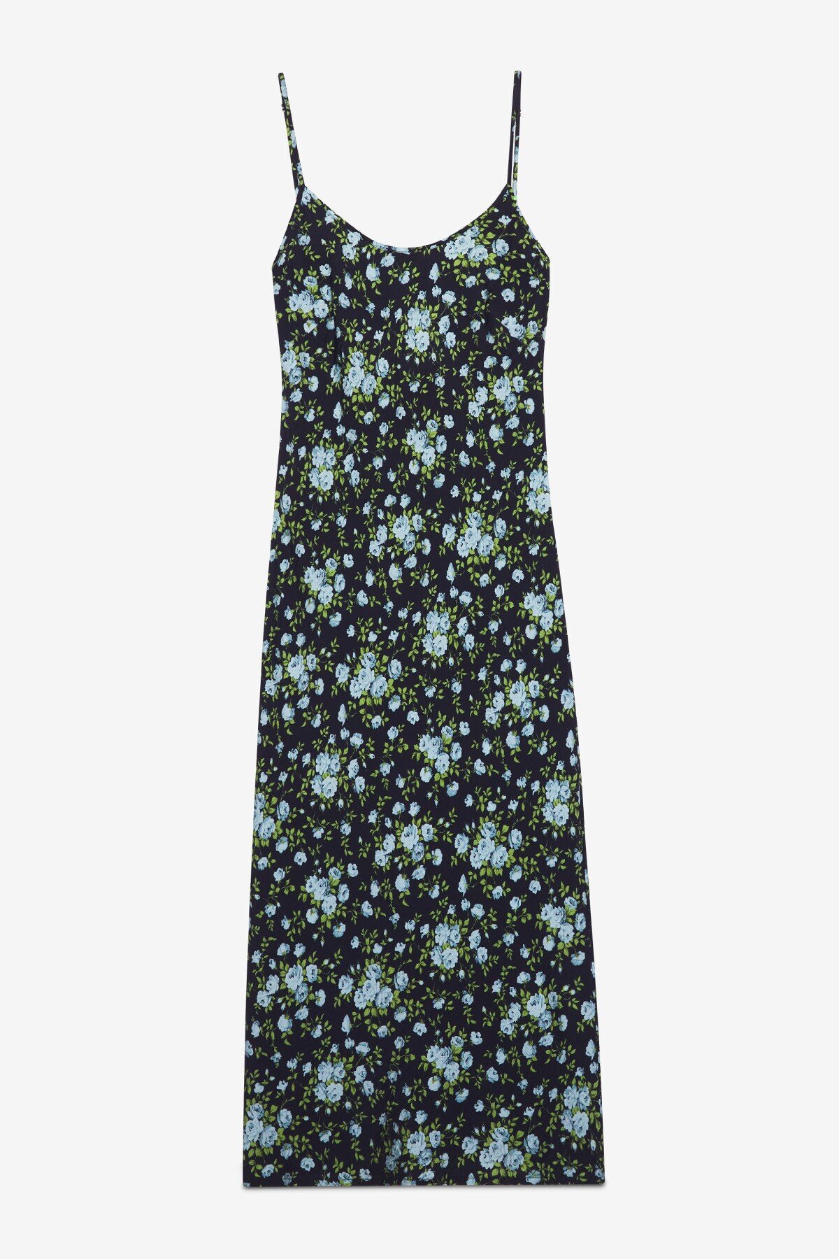 Midi dress with open back