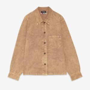 Vintage-effect denim shirt